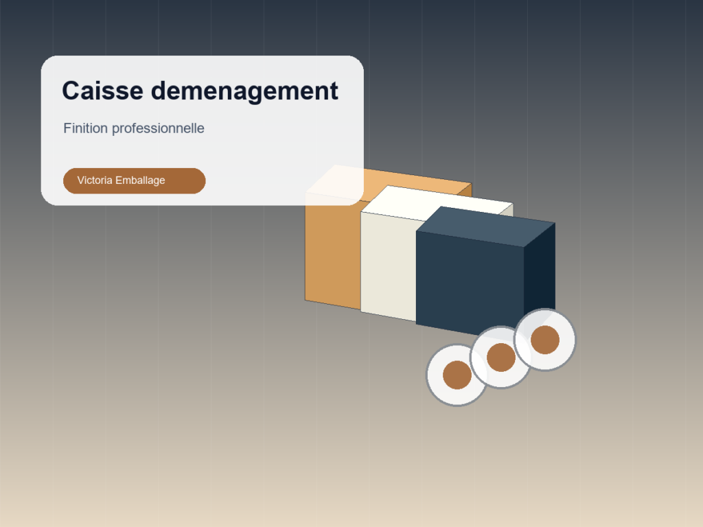 Caisse demenagement renforcee - Victoria Emballage