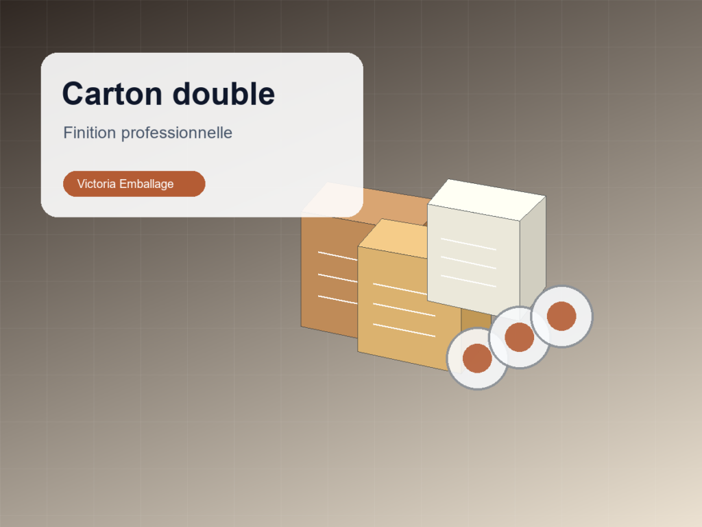 Carton ondule double cannelure - Victoria Emballage