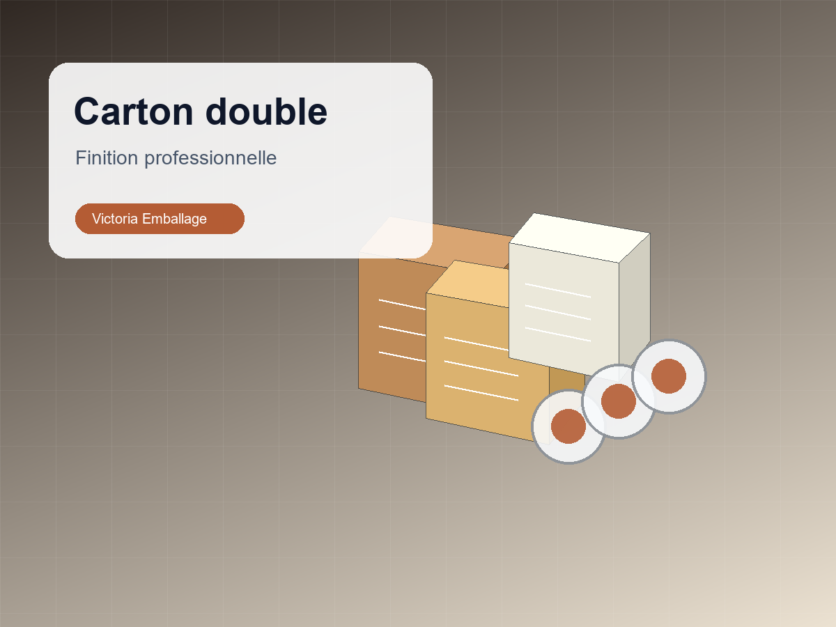 Carton ondule double cannelure - Victoria Emballage