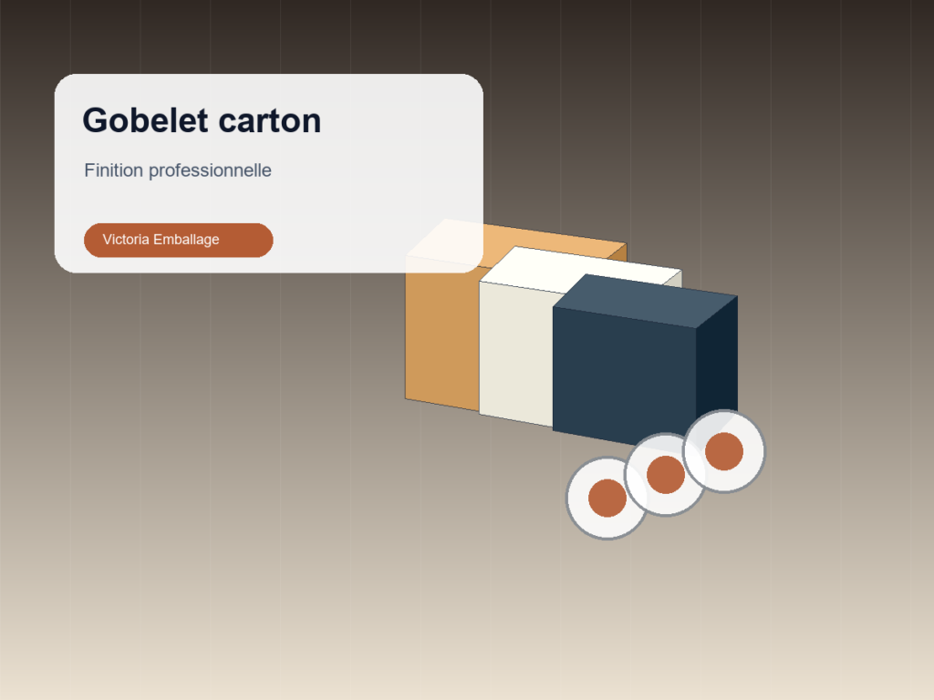 Gobelet carton double paroi - Victoria Emballage