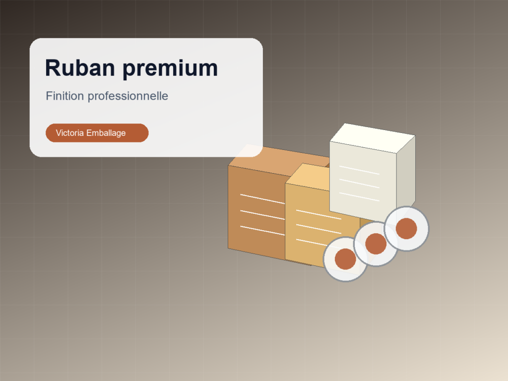 Ruban adhesif premium silencieux - Victoria Emballage